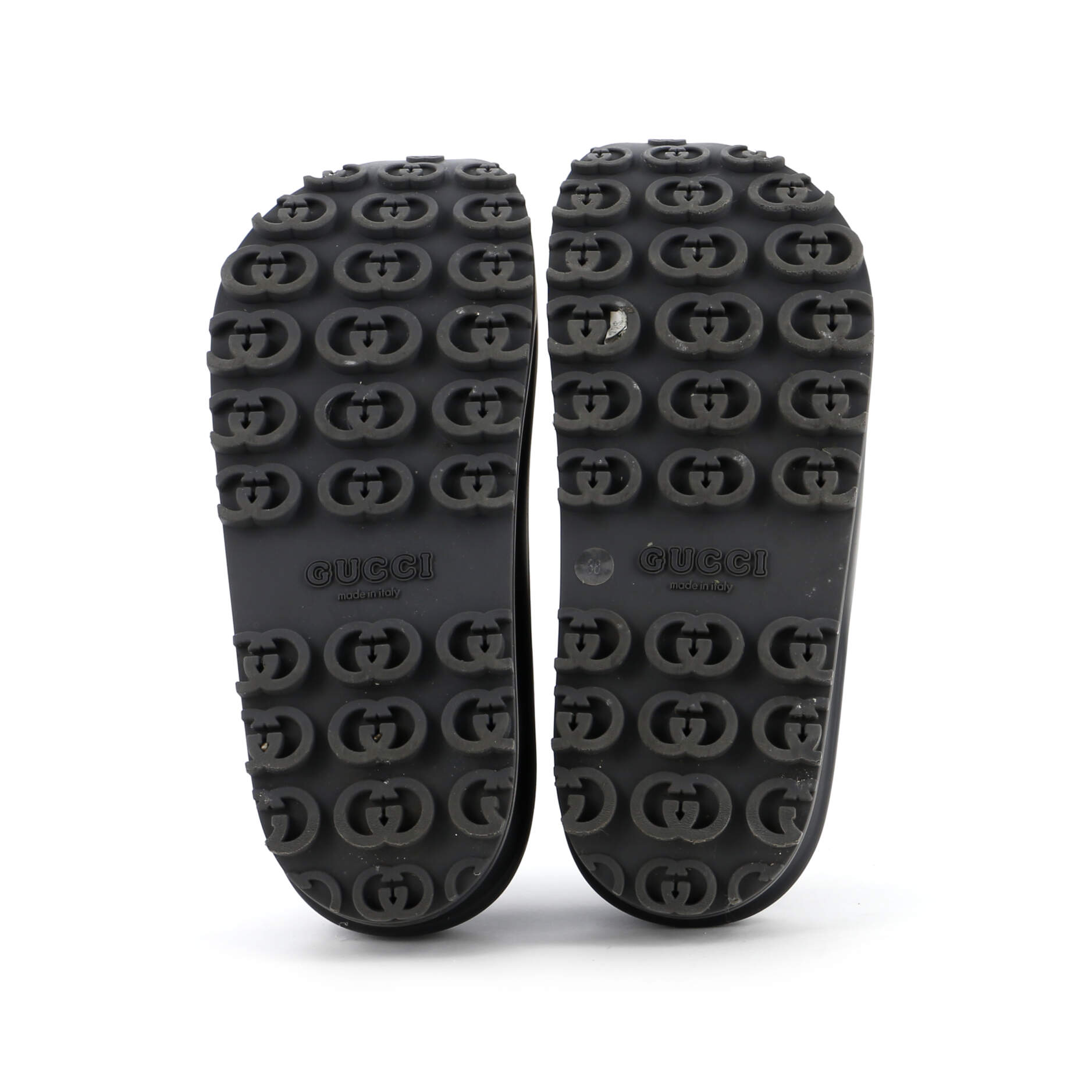 Interlocking G Platform Slide Sandals GG Rubber