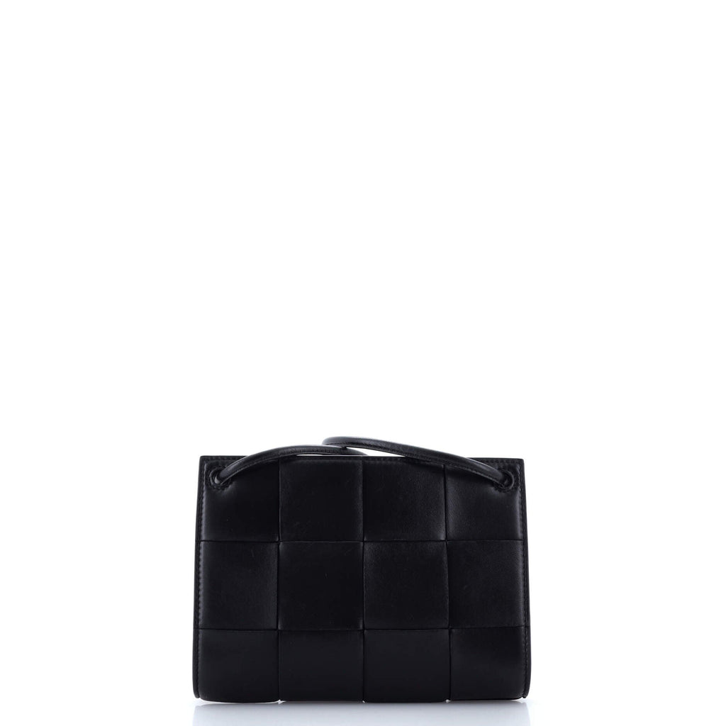 Cassette Shoulder Bag Maxi Intrecciato Leather Mini