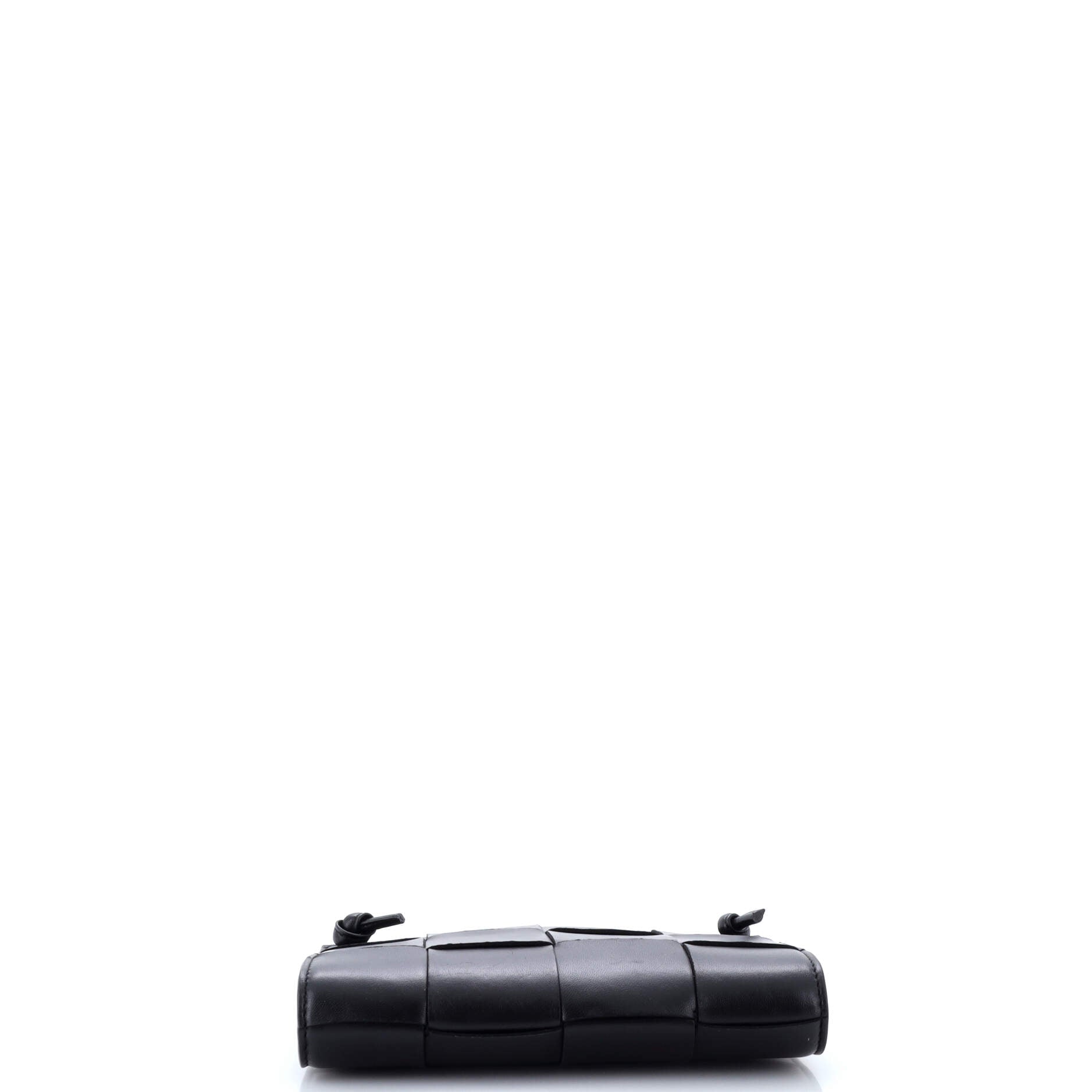 Cassette Shoulder Bag Maxi Intrecciato Leather Mini