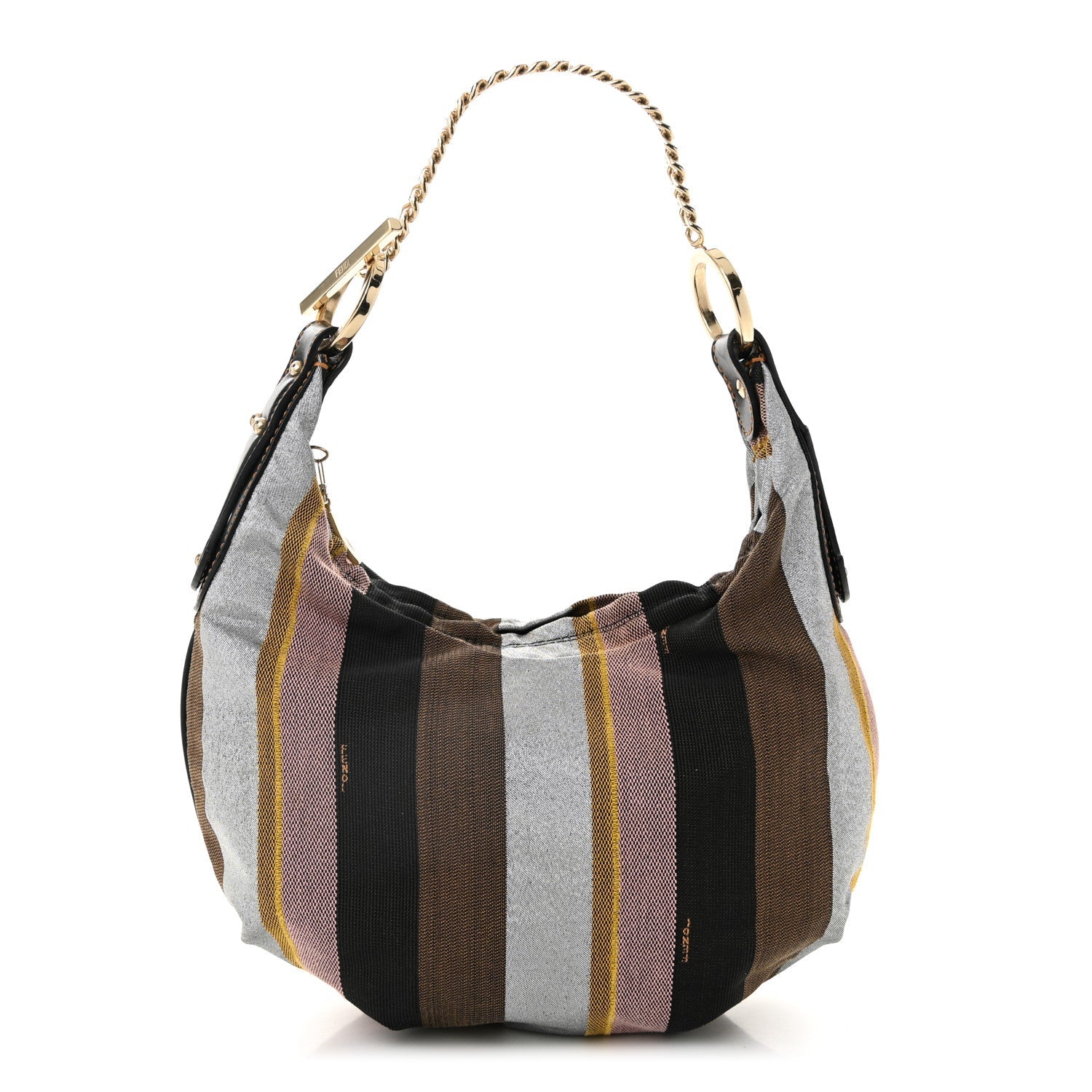 Pequin Small Chef Chain Hobo Multicolor Rosa Black