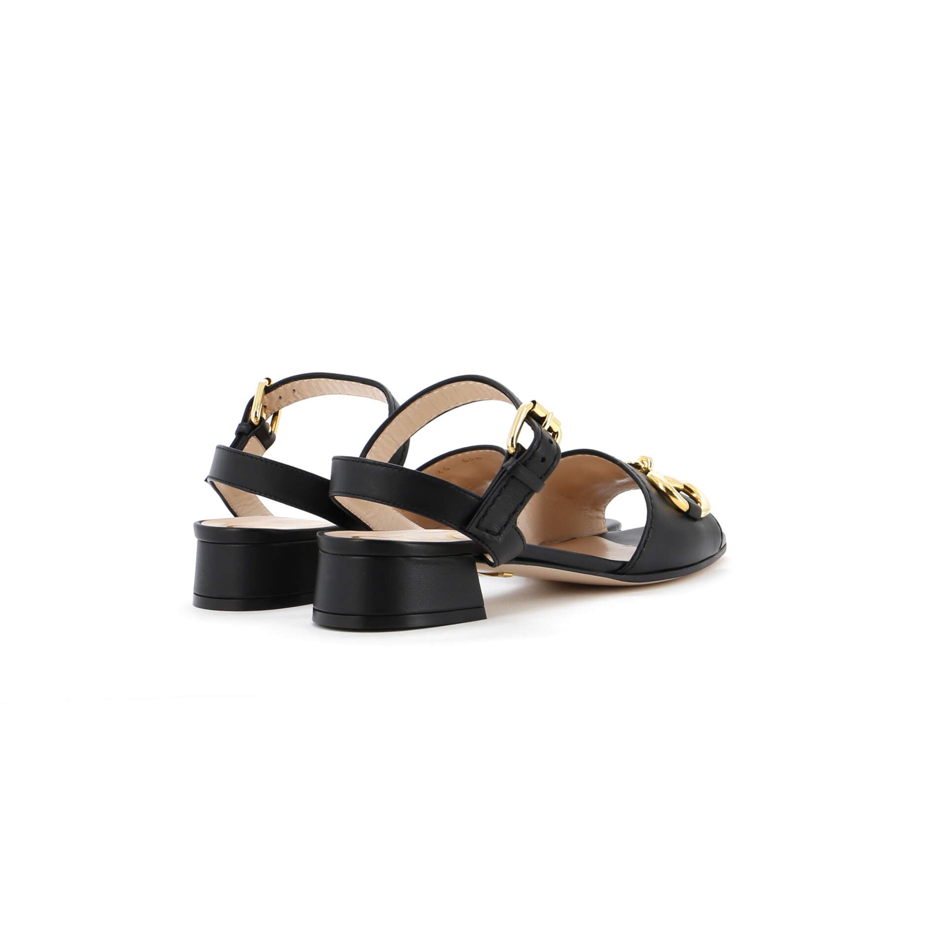 Women's Baby Buckle Horsebit Ankle Strap Flat Sandals Leather