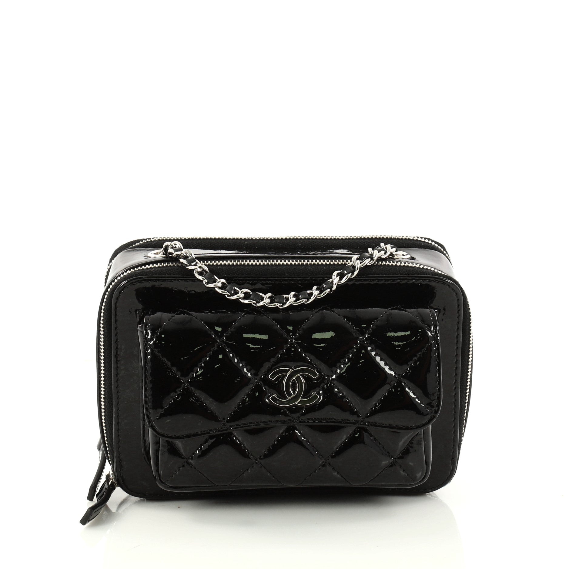 Pocket Box Camera Case Quilted Patent Mini