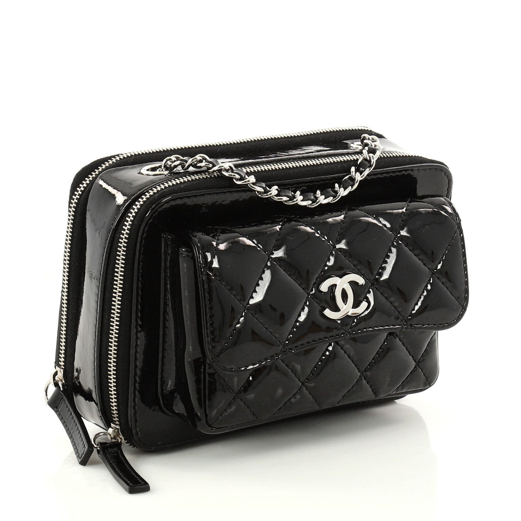 Pocket Box Camera Case Quilted Patent Mini