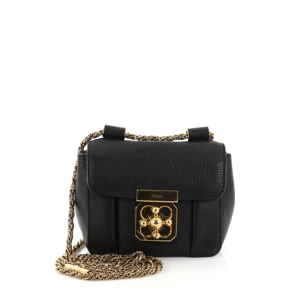 Elsie Chain Shoulder Bag Leather Mini