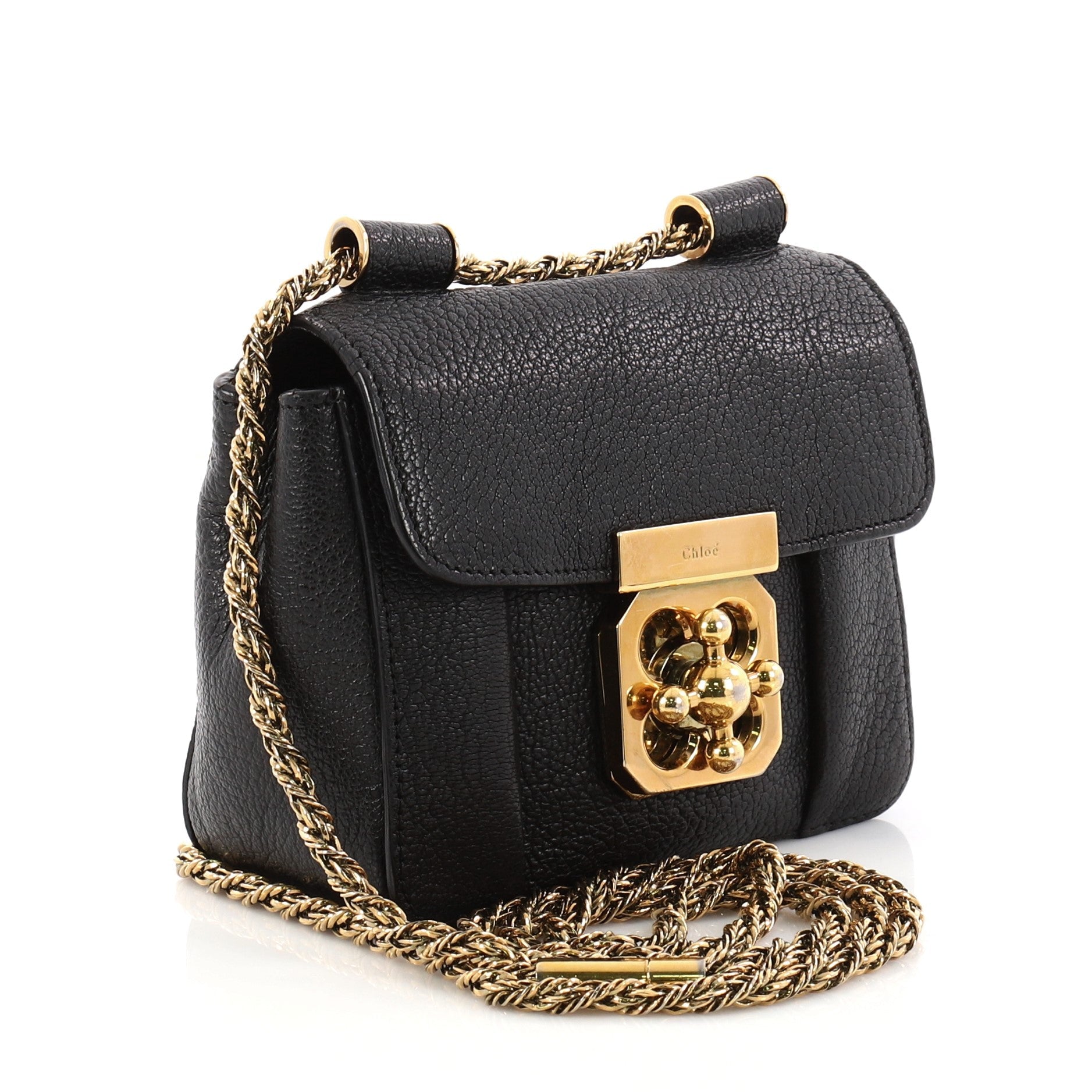 Elsie Chain Shoulder Bag Leather Mini