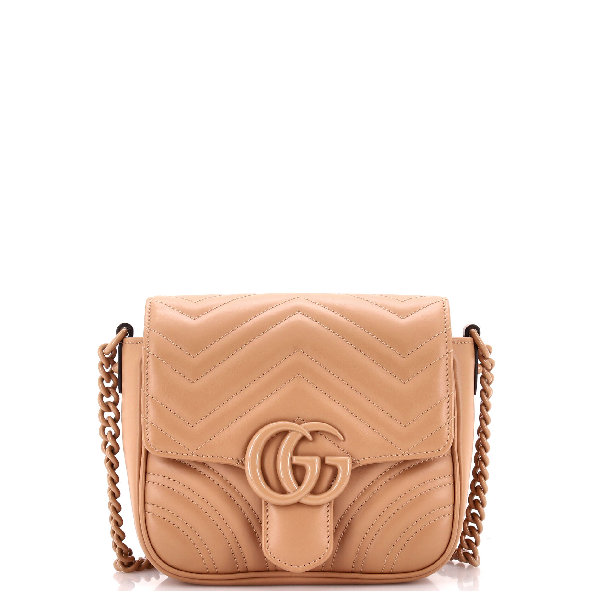 GG Marmont Convertible Flap Shoulder Bag Matelasse Leather Mini