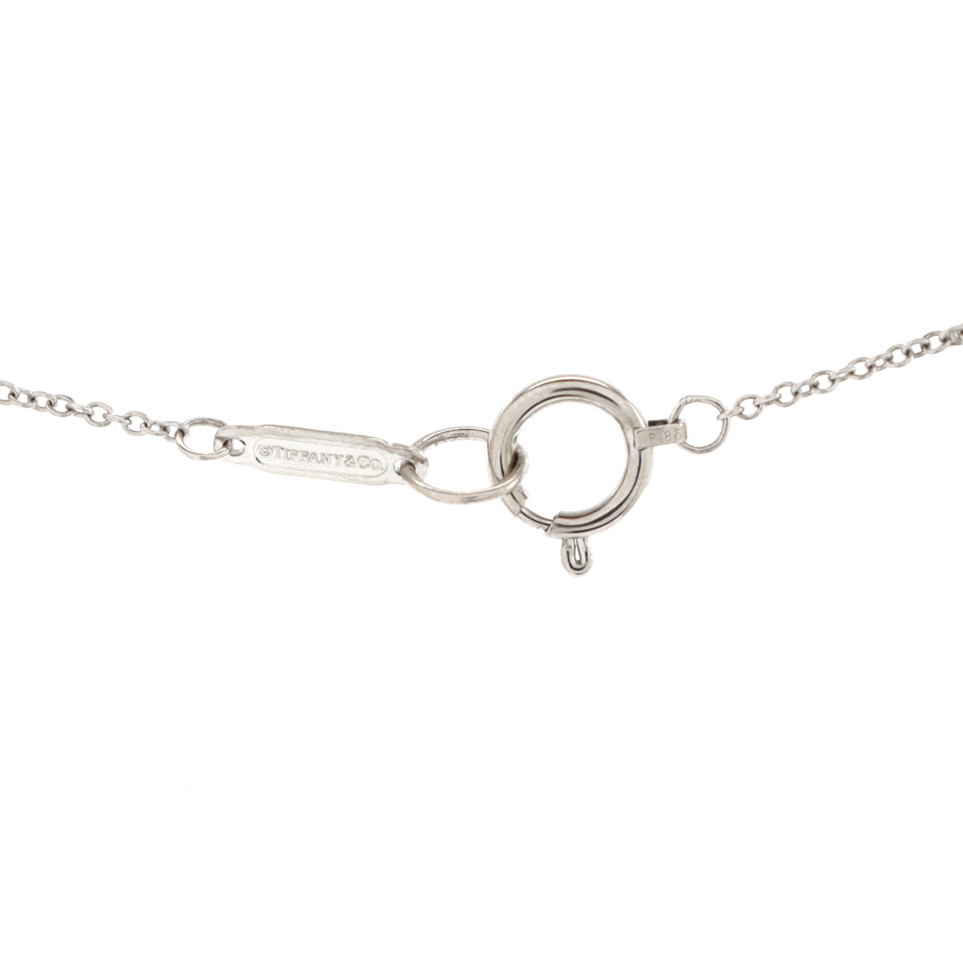 Sentimental Heart Pendant Necklace Platinum with Diamonds and Pink Sapphires Mini