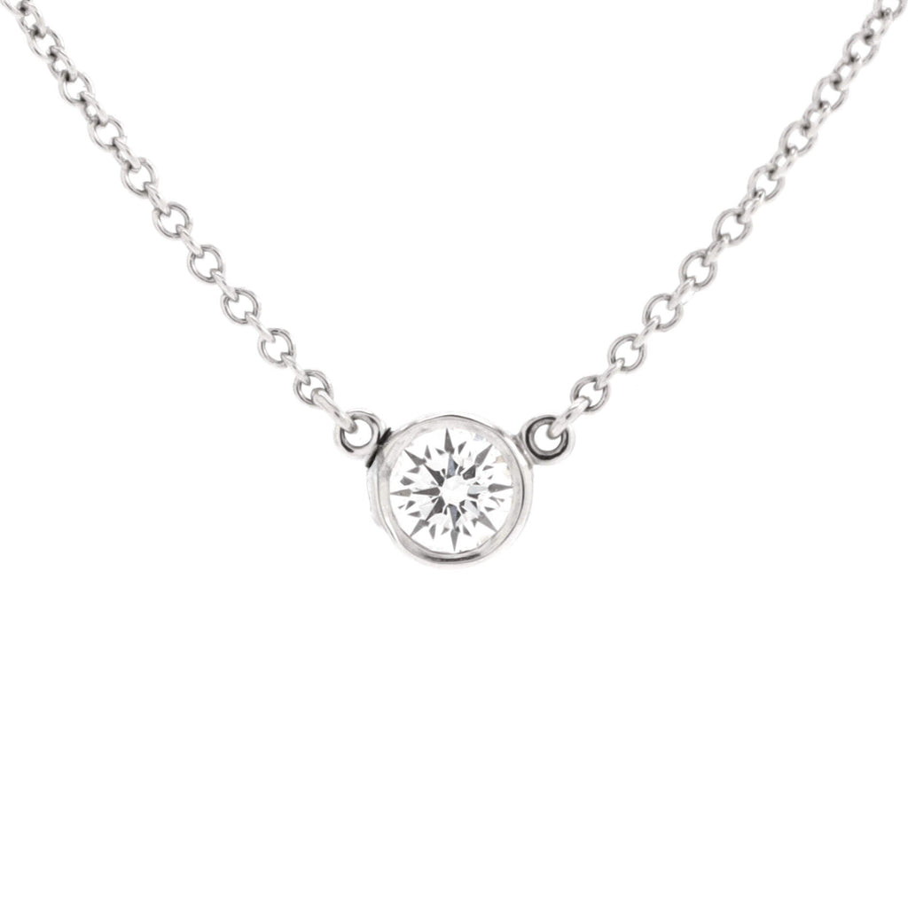 Elsa Peretti Diamonds By The Yard Pendant Necklace Platinum with Diamond 0.20-0.29CT