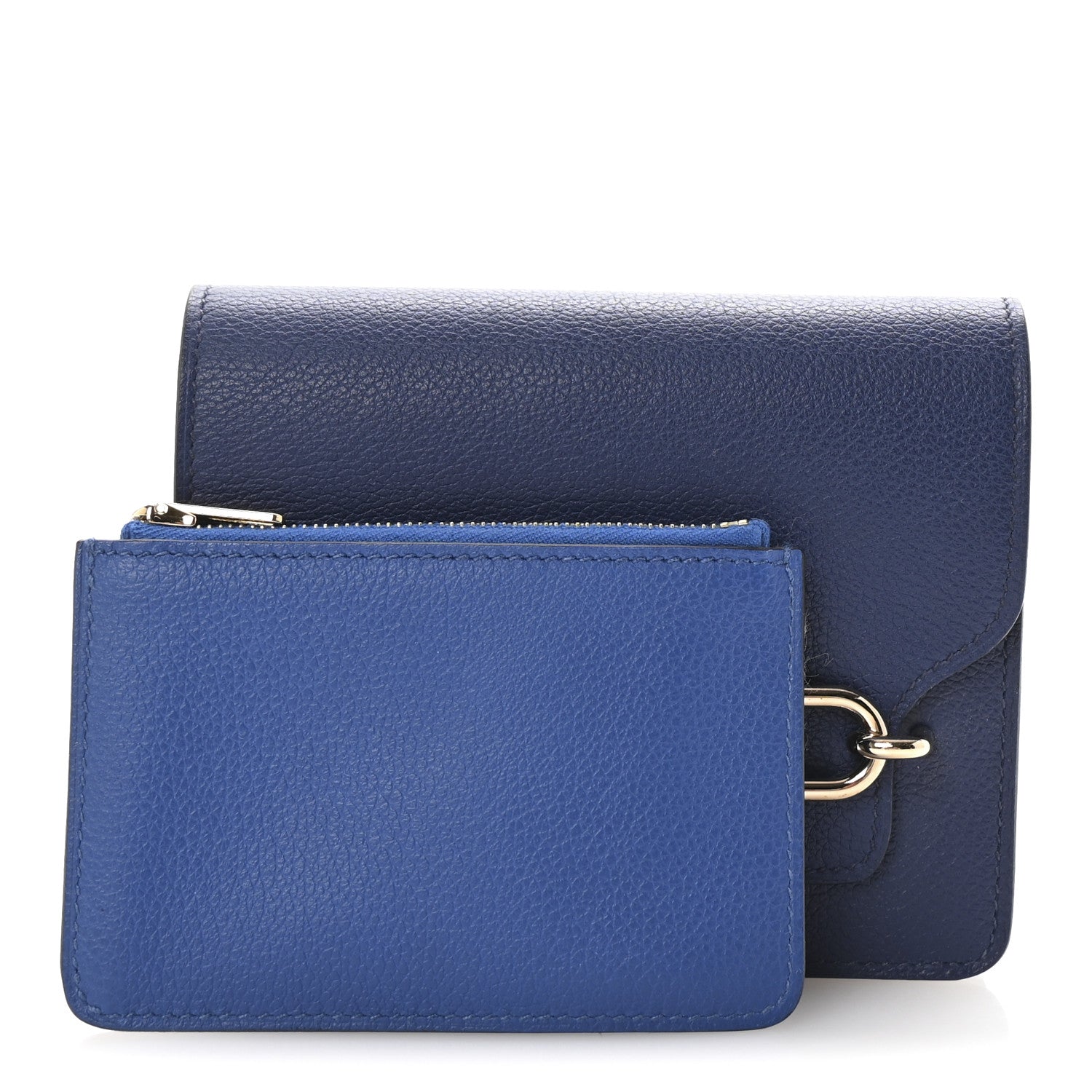 Evercolor Bi-Color Roulis Slim Wallet Bleu Saphir Bleu France