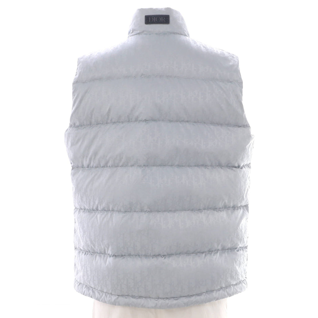 Men's Puffer Vest Quilted Oblique Polyamide with Down