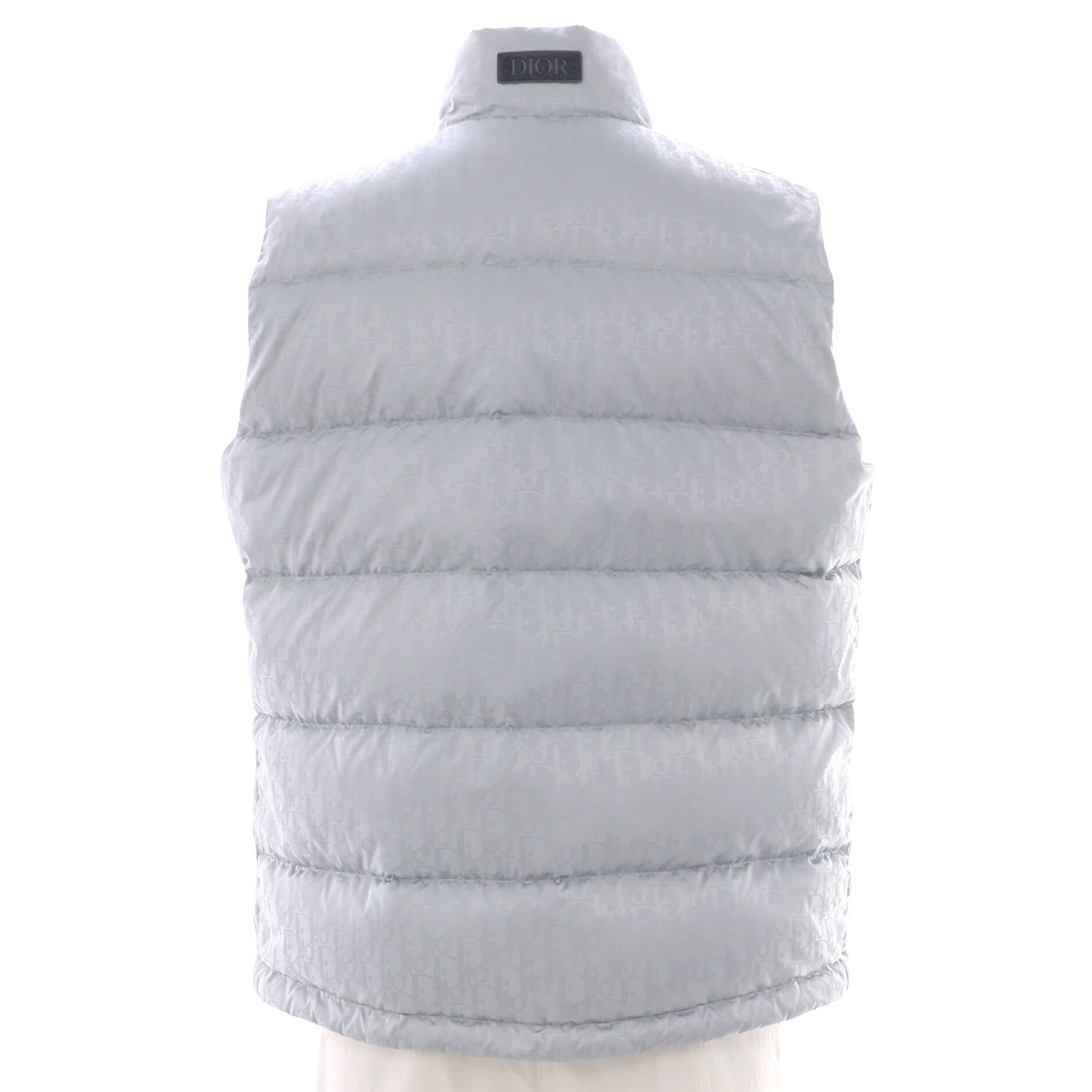Men's Puffer Vest Quilted Oblique Polyamide with Down