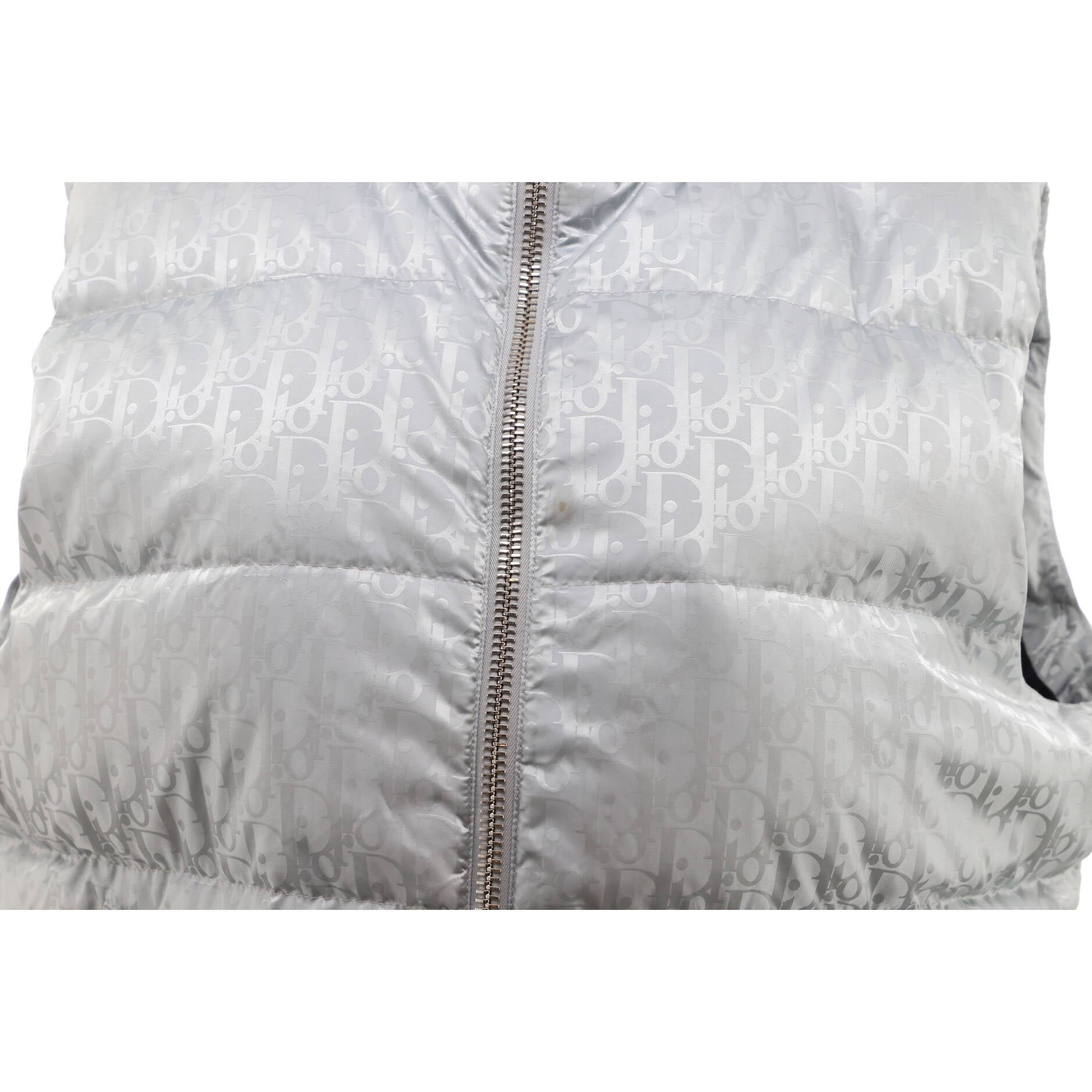 Men's Puffer Vest Quilted Oblique Polyamide with Down