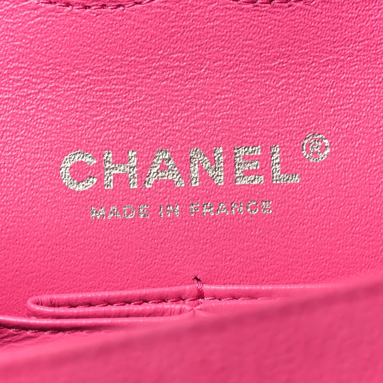 Iridescent Caviar Quilted Medium Double Flap Pink
