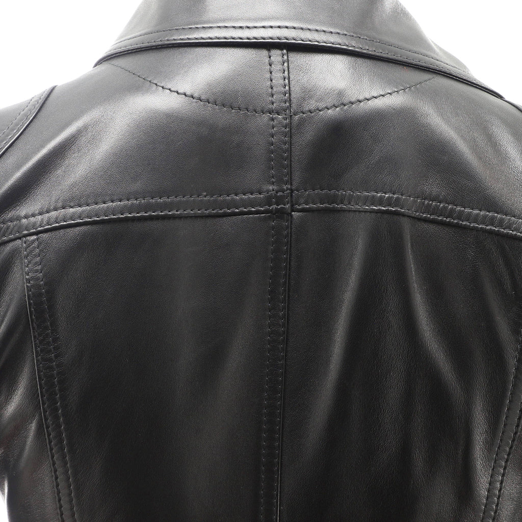 Women's Peplum Biker Jacket Leather