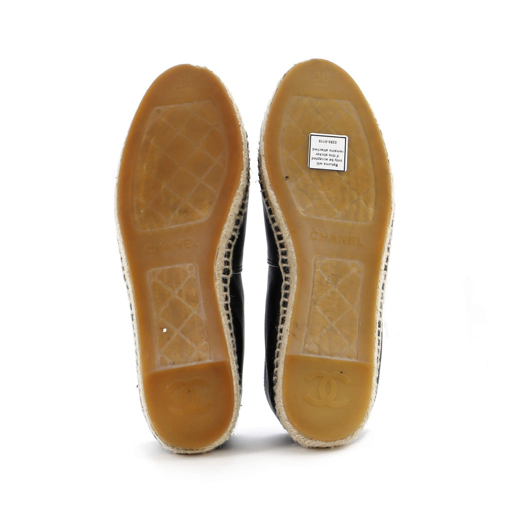 Women's CC Cap Toe Espadrilles Leather