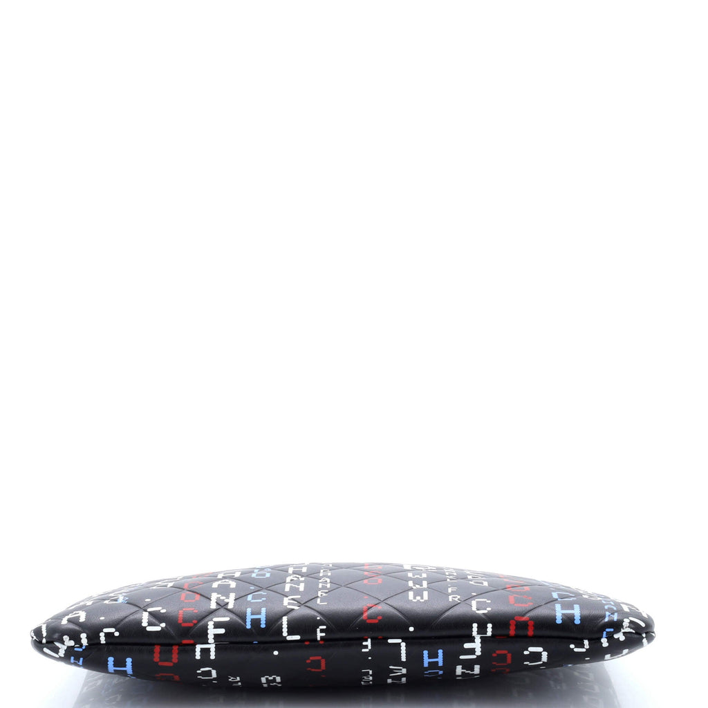Data Center O Case Clutch Quilted Printed Lambskin Medium