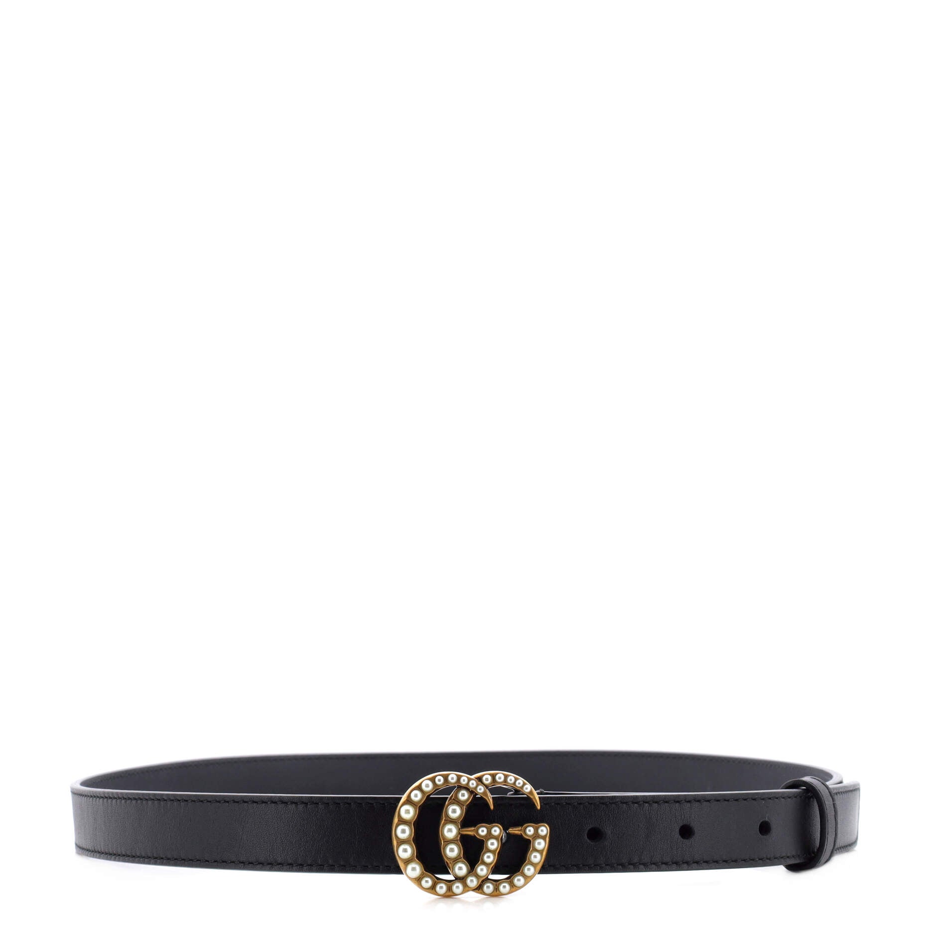 Pearly GG Marmont Belt Leather Thin 85