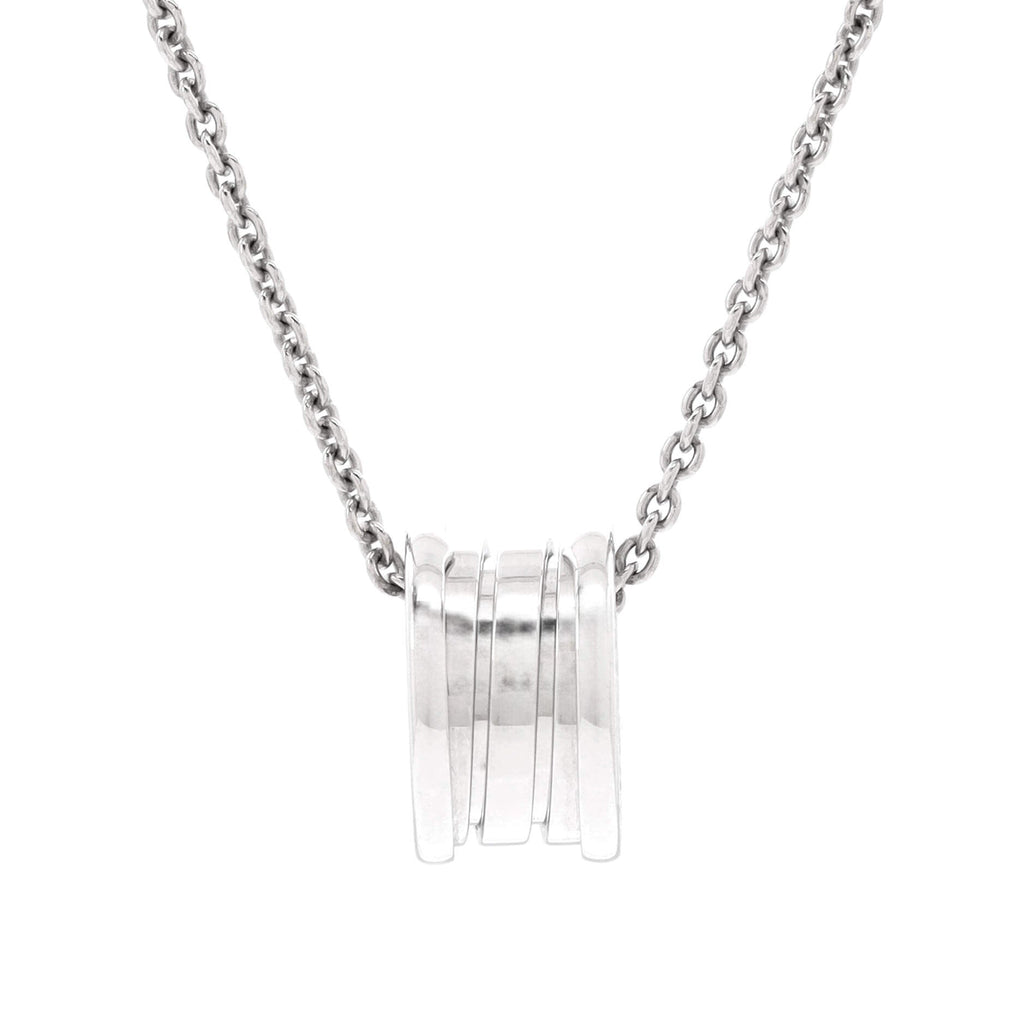 B.Zero1 Pendant Necklace 18K White Gold