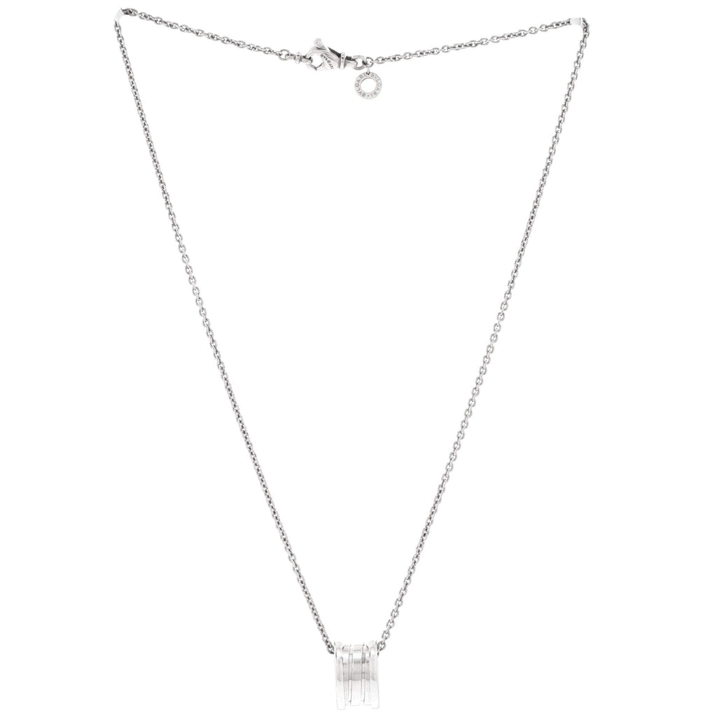 B.Zero1 Pendant Necklace 18K White Gold