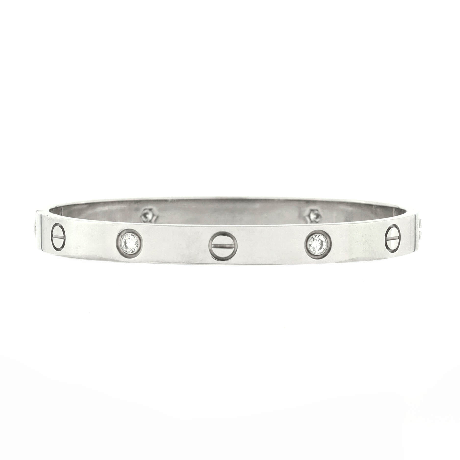 Love 4 Diamond Bracelet 18K White Gold and Diamonds