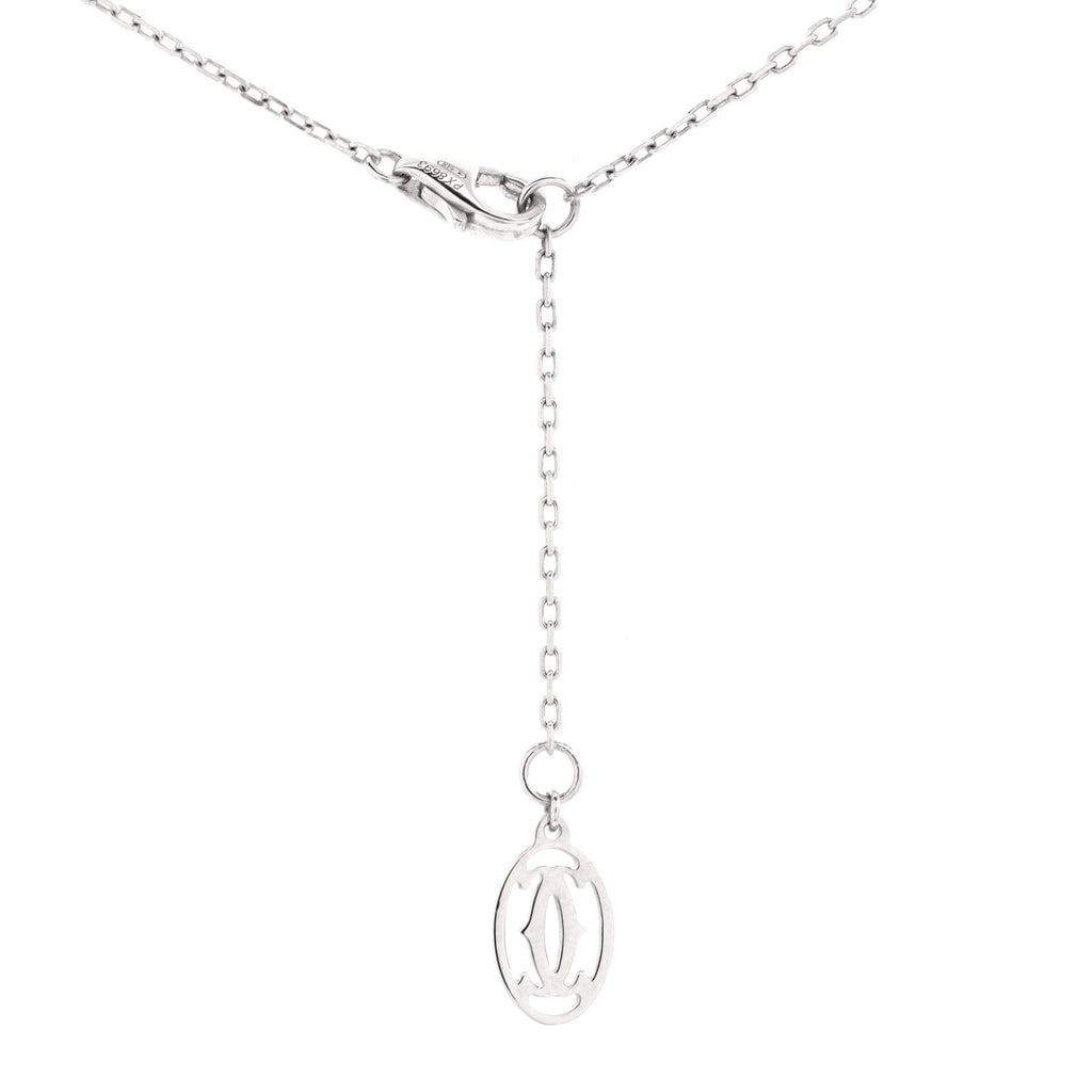 D'Amour Heart Pendant Necklace 18K White Gold with Diamond