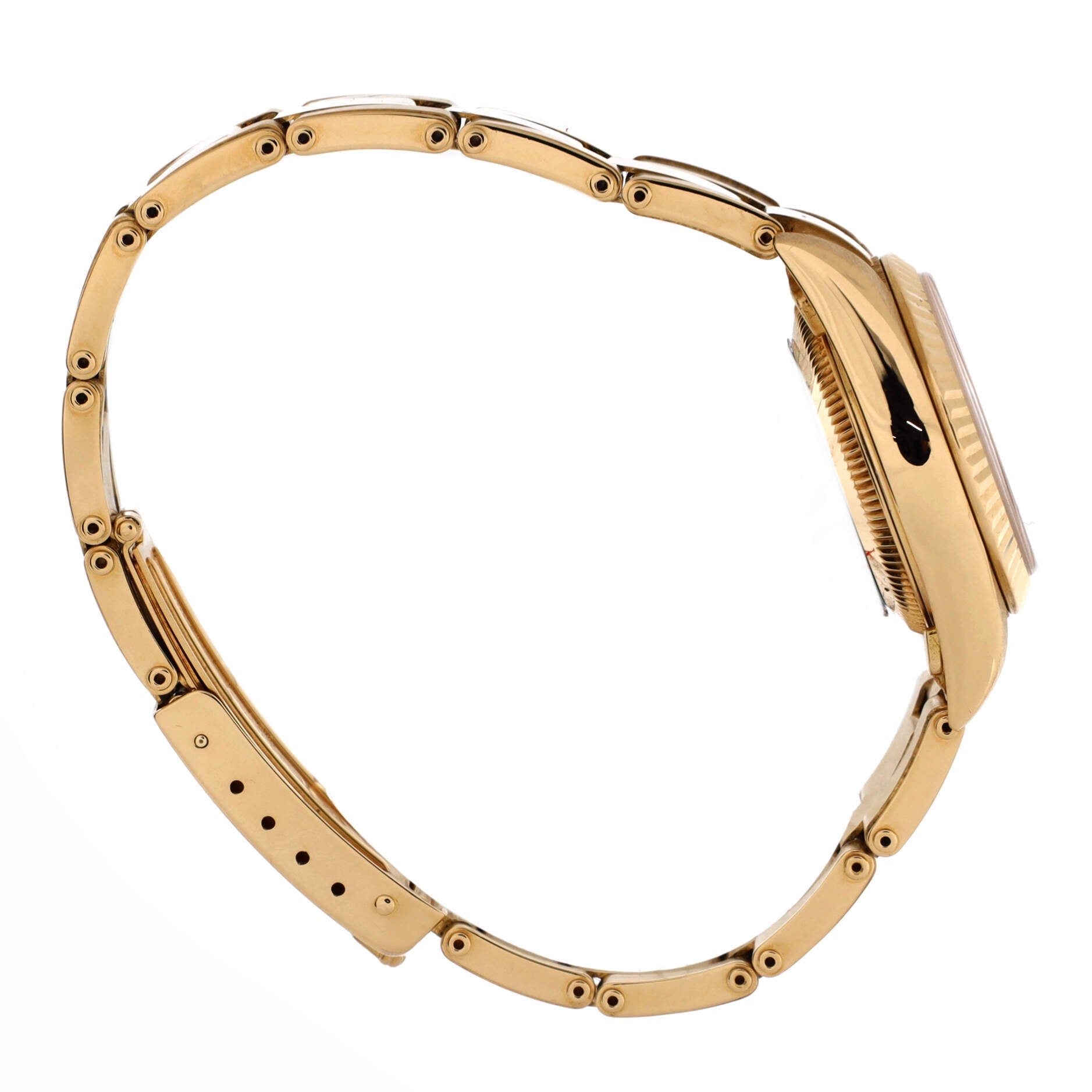 Oyster Perpetual Automatic Watch Yellow Gold with Diamond Markers 26
