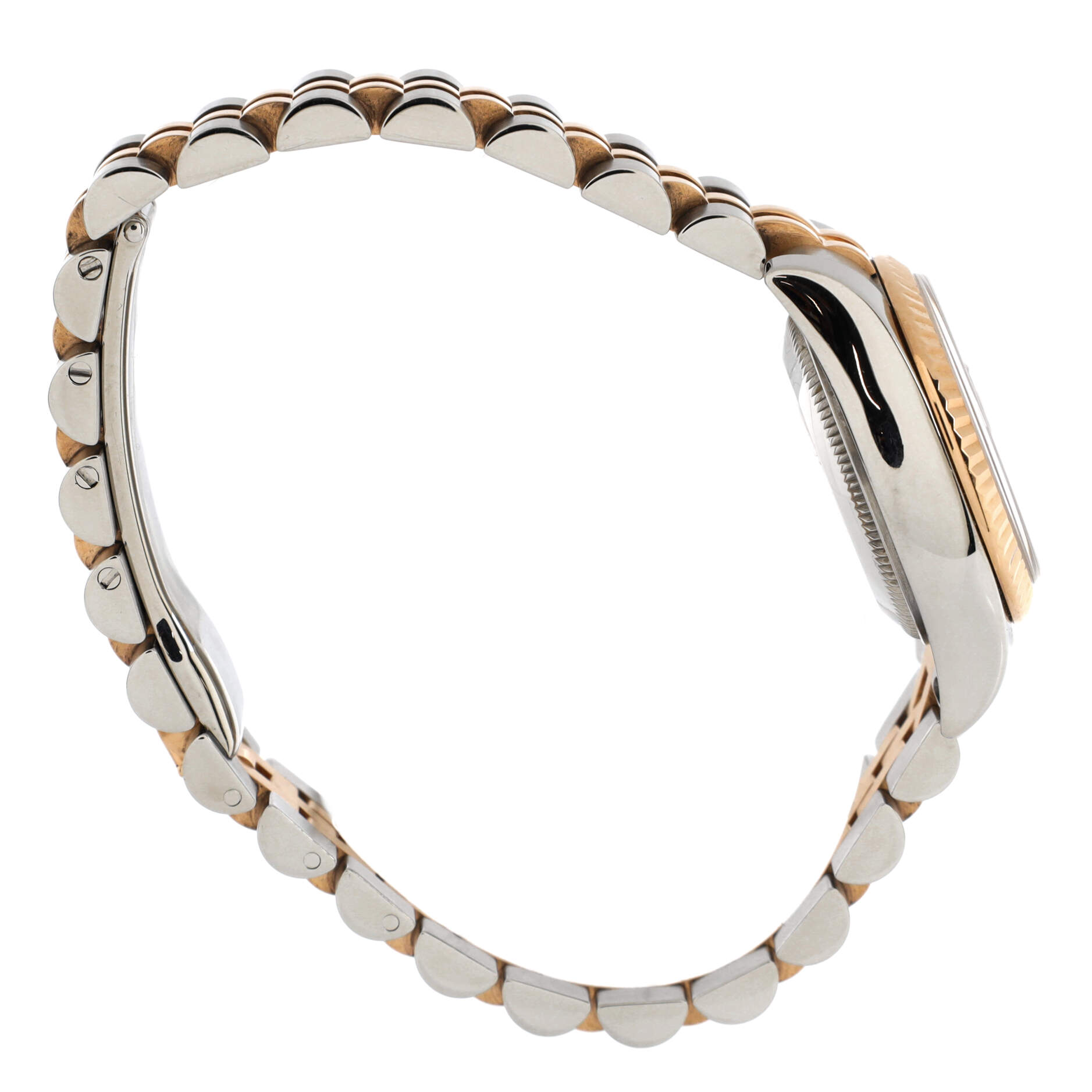 Oyster Perpetual Datejust Automatic Watch Stainless Steel and Rose Gold with Diamond VI Numeral 31