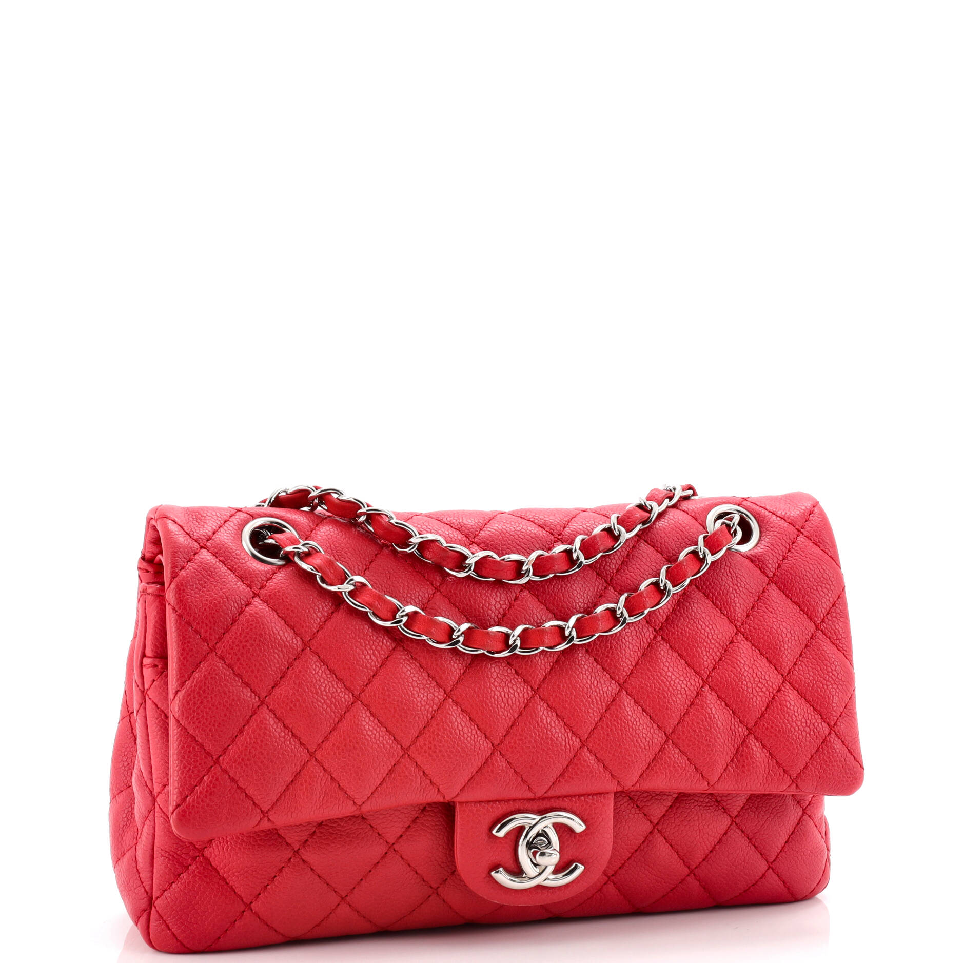 Classic Double Flap Bag Quilted Caviar Medium