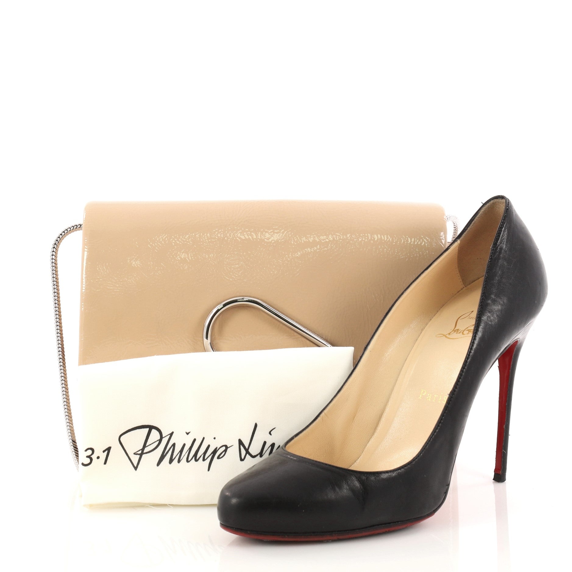 Alix Flap Clutch Leather Medium
