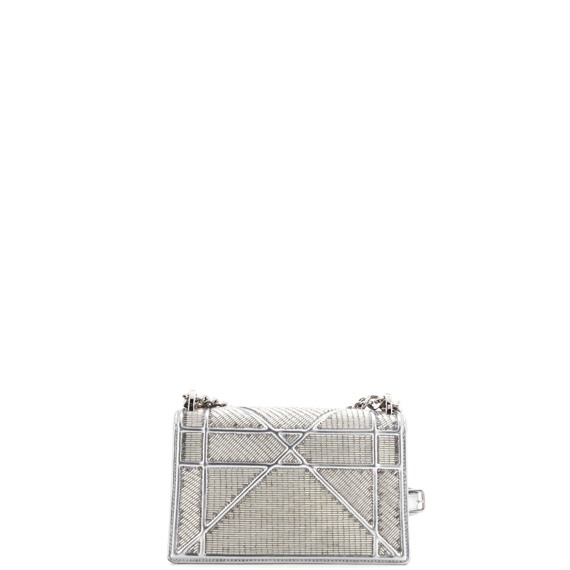 Diorama Flap Bag Beaded Leather Small