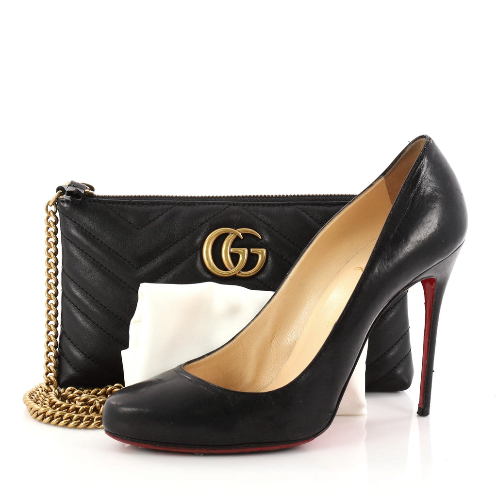 GG Marmont Chain Shoulder Bag Matelasse Leather Mini