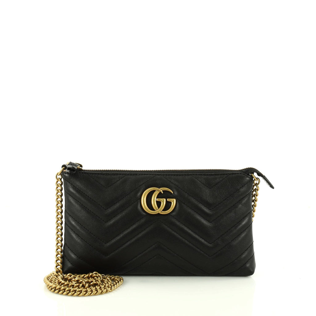 GG Marmont Chain Shoulder Bag Matelasse Leather Mini