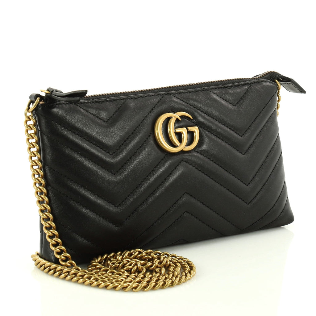 GG Marmont Chain Shoulder Bag Matelasse Leather Mini
