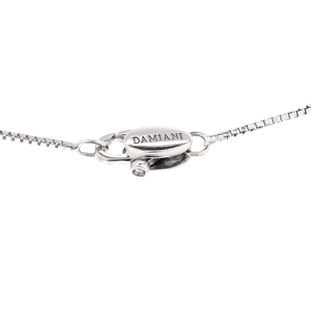 Cross Pendant Necklace 18K White Gold with Diamonds Small