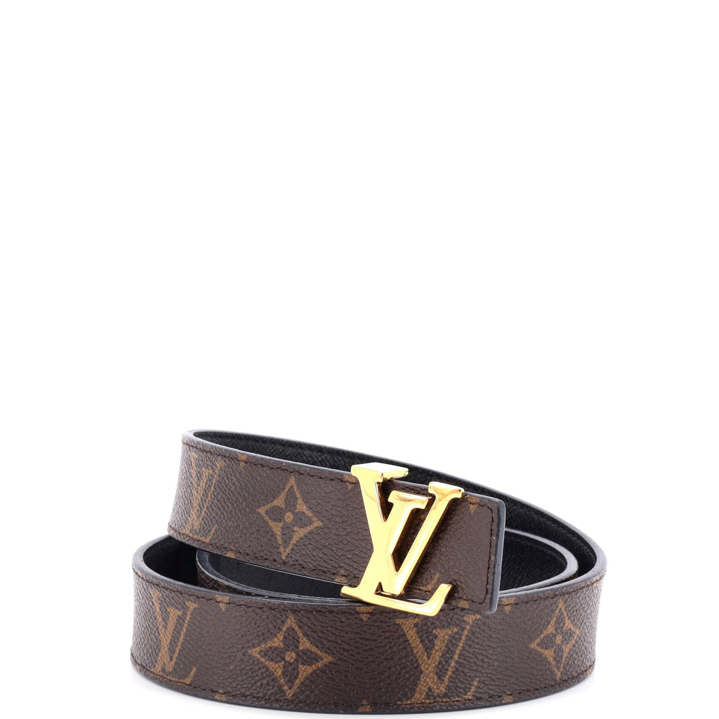 LV Initiales Belt Monogram Canvas Thin 80