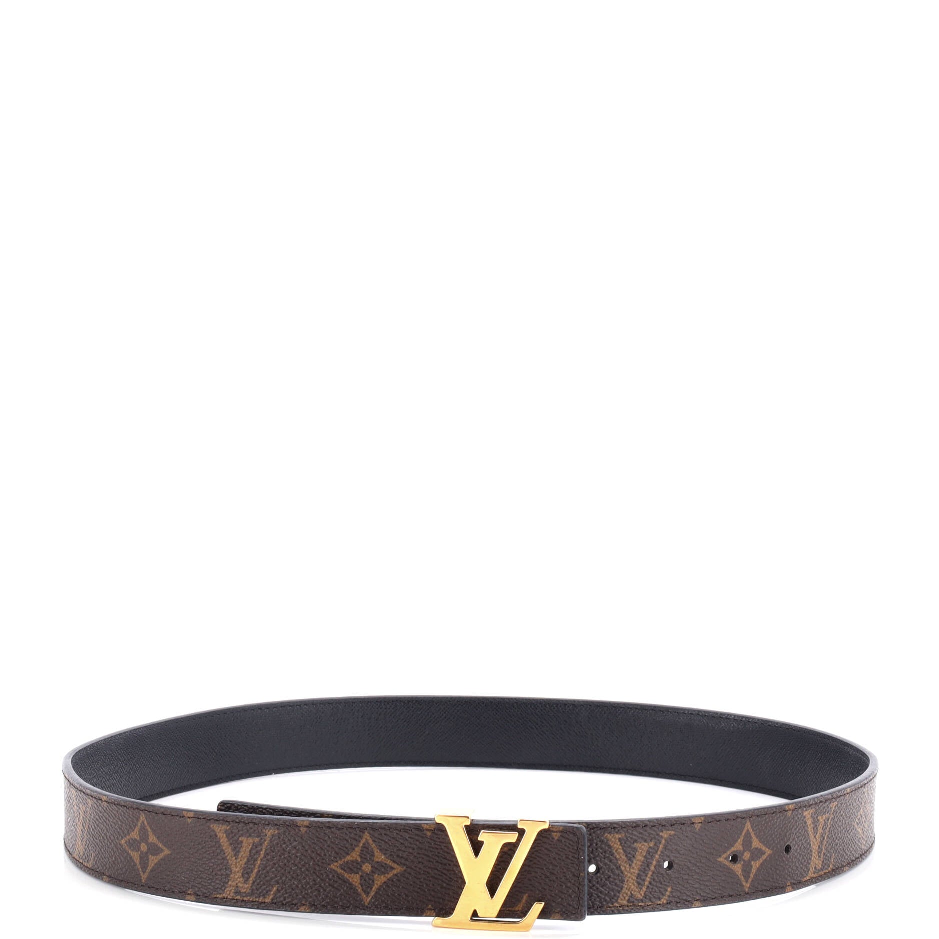LV Initiales Belt Monogram Canvas Thin 80