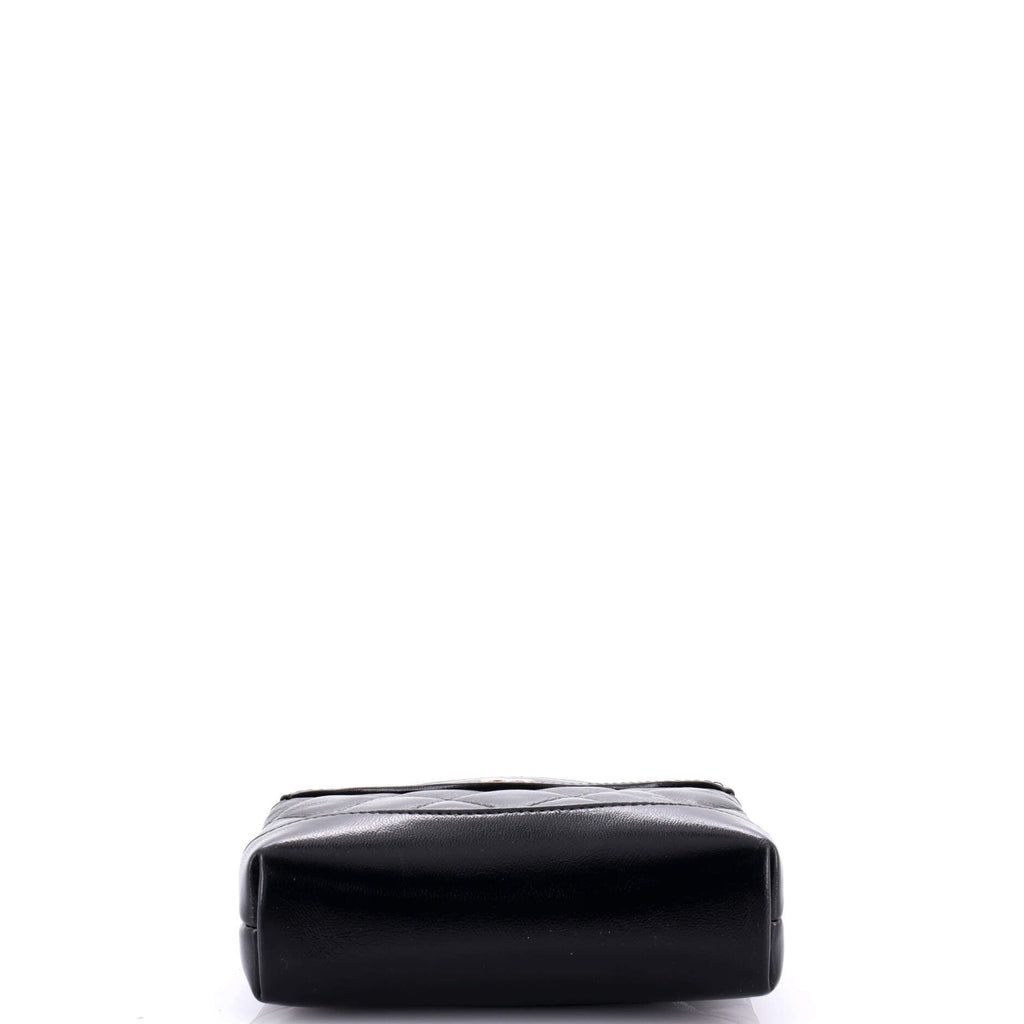 31 Shopping Bag Clutch with Chain Quilted Calfskin Nano