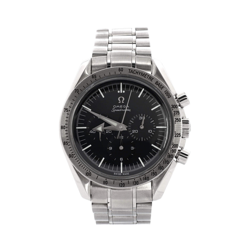 Speedmaster Broad Arrow Chronograph Manual Watch Stainless Steel 42