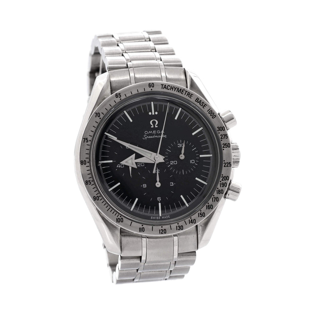 Speedmaster Broad Arrow Chronograph Manual Watch Stainless Steel 42
