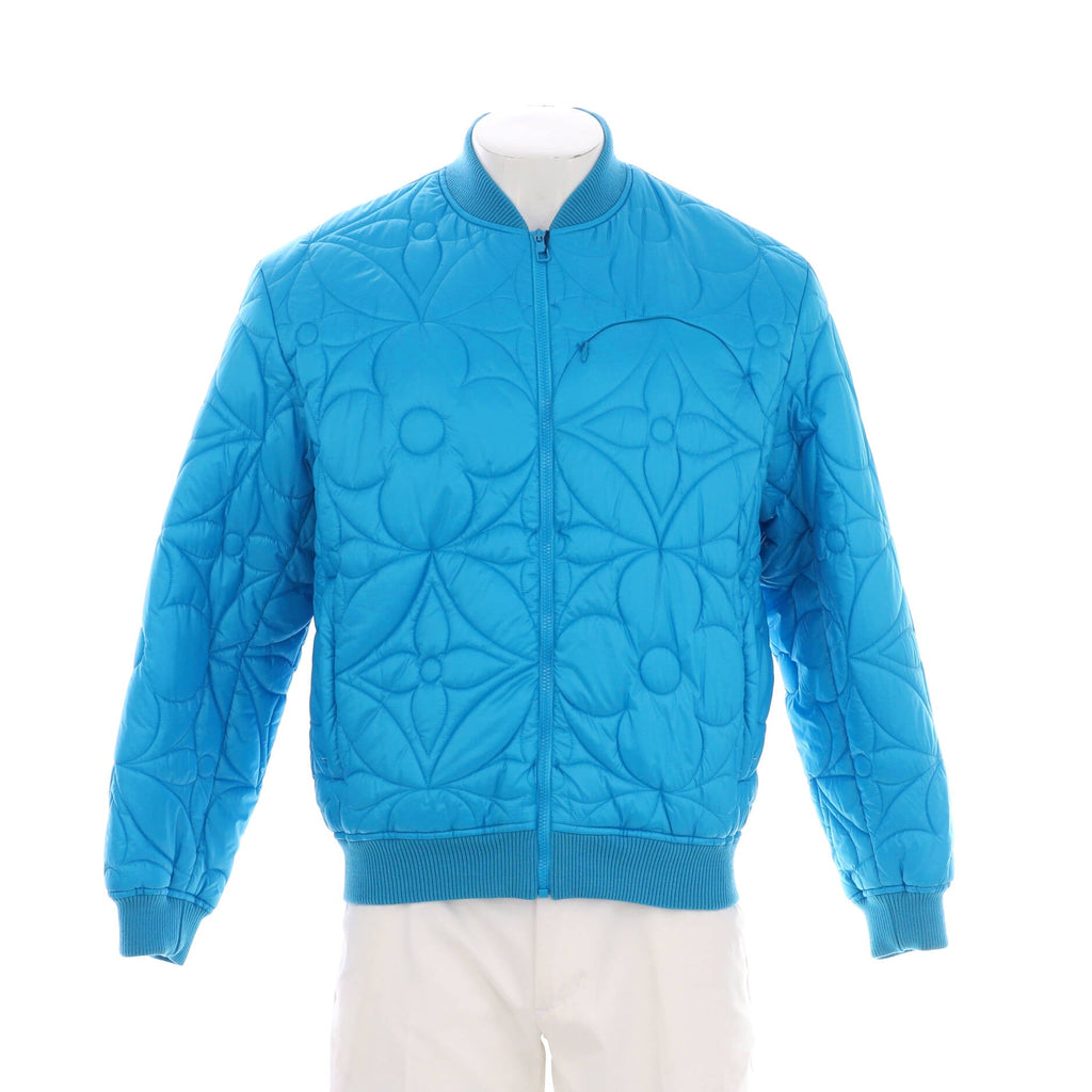 Men's LVSE Padded Monogram Flower Blouson Jacket Quilted Polyester