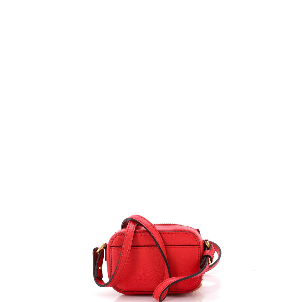 Saddle Shoulder Strap Pouch Goatskin Mini