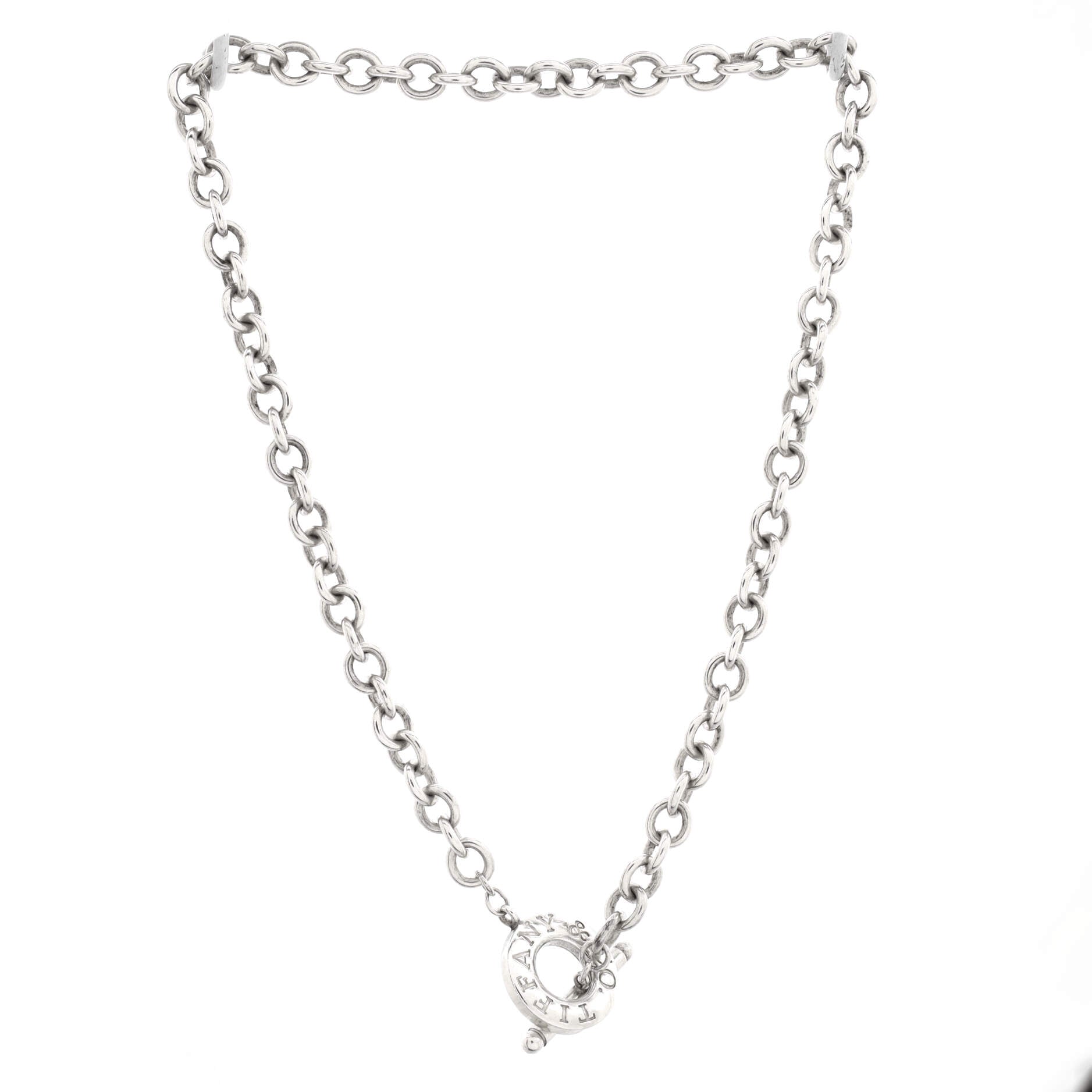 Toggle Choker Necklace Sterling Silver