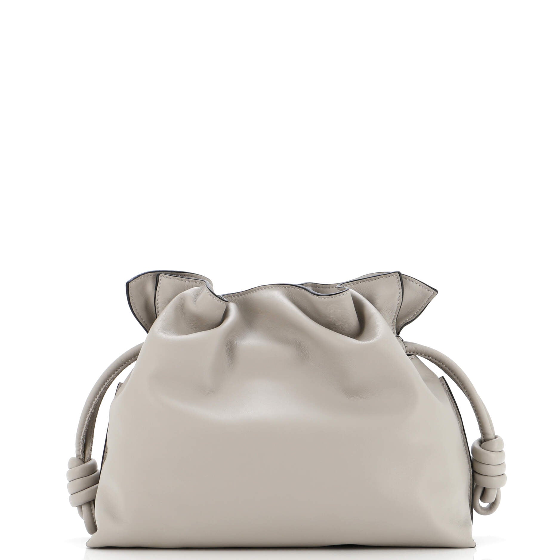 Flamenco Knot Clutch Leather Medium