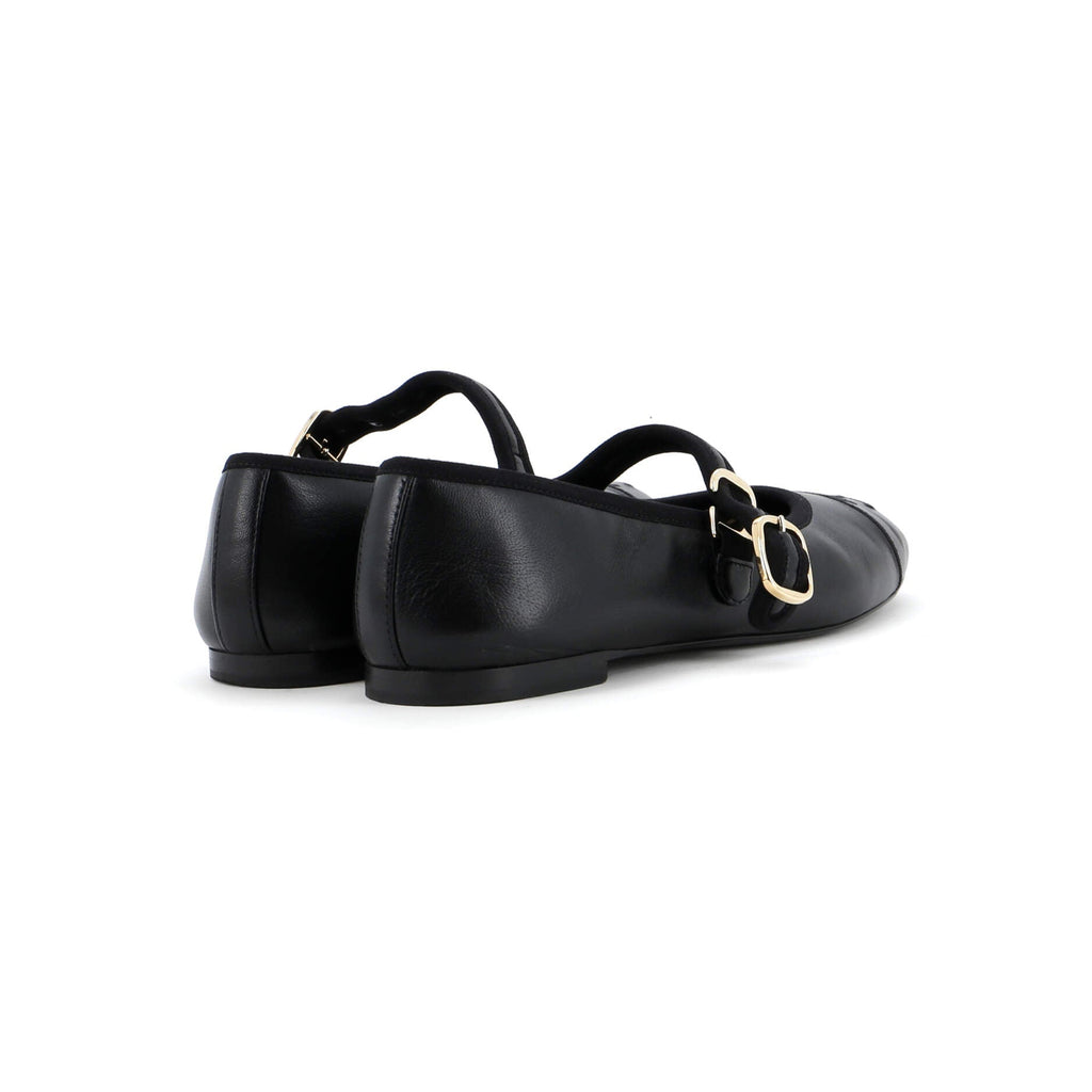 Women's CC Mary Jane Flats Embroidered Leather