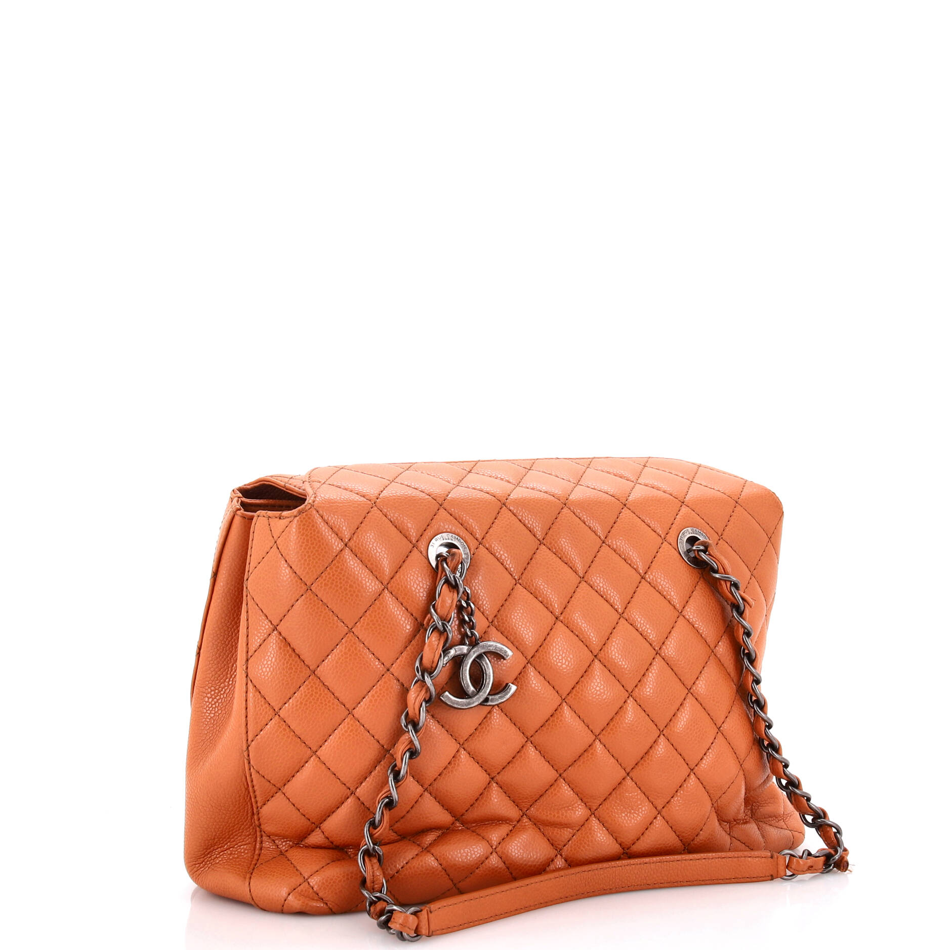 City Shopping Tote Quilted Caviar Small