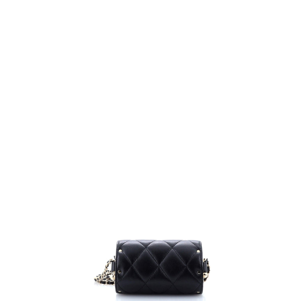Secret Barrel Chain Bag Quilted Lambskin with Quilted Metal Mini