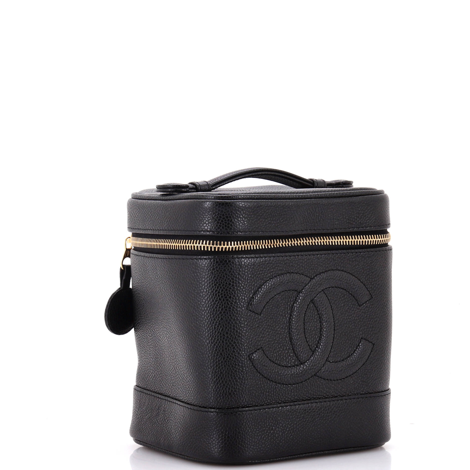 Vintage Timeless Cosmetic Case Caviar Tall