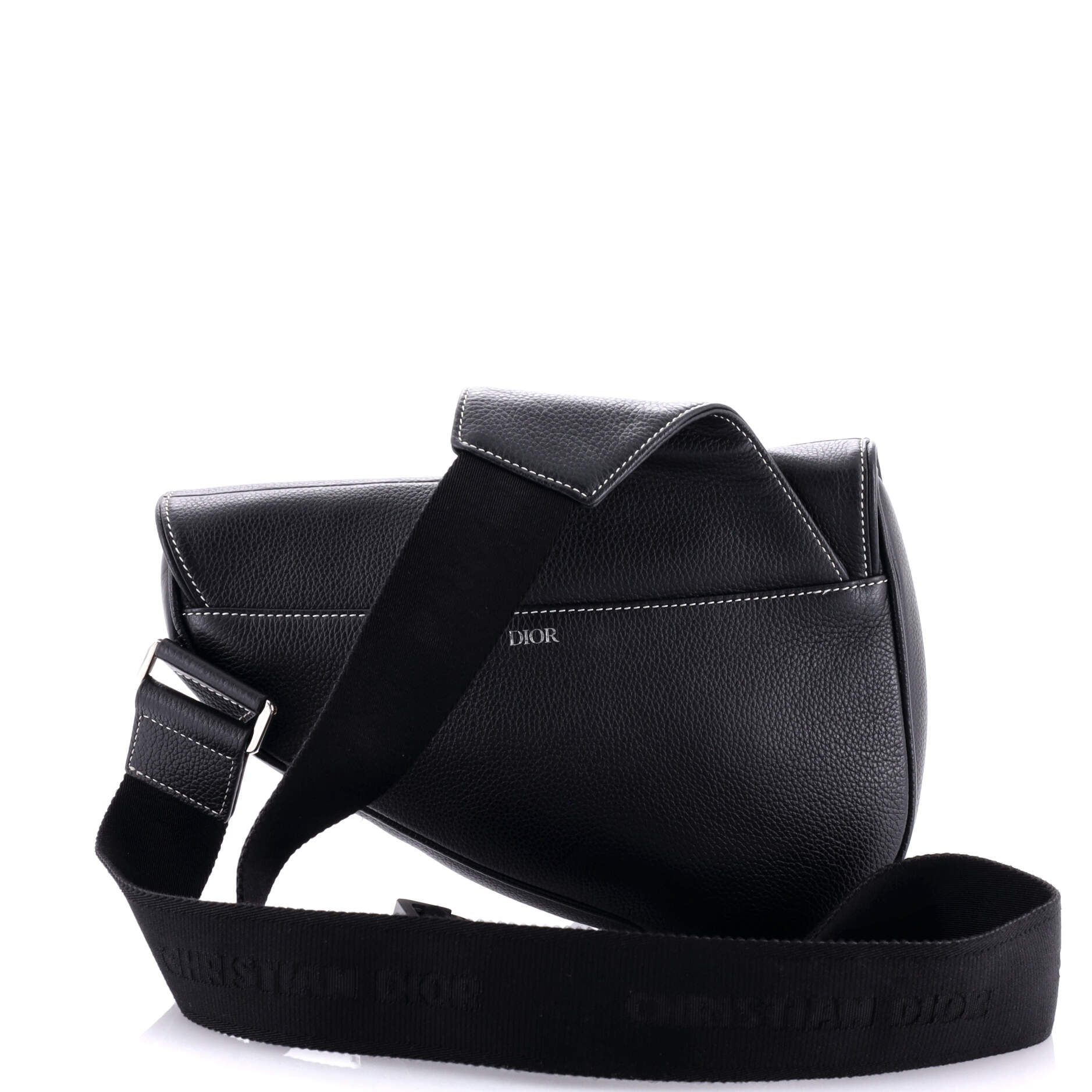 Shawn Stussy Saddle Crossbody Bag Leather with Applique