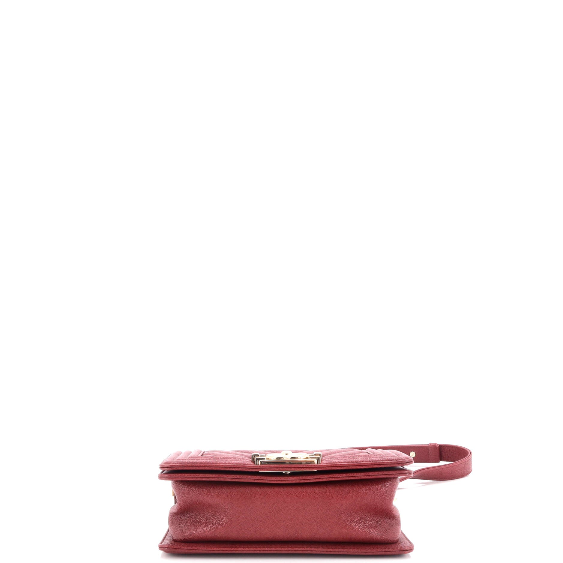 Boy Flap Bag Chevron Caviar Small