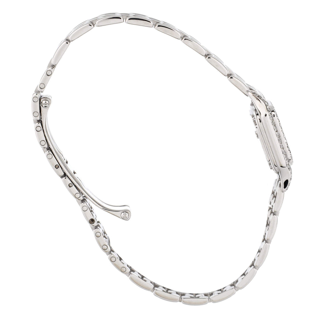 Panthere de Cartier Quartz Watch White Gold with Diamond Bezel and Lugs 17
